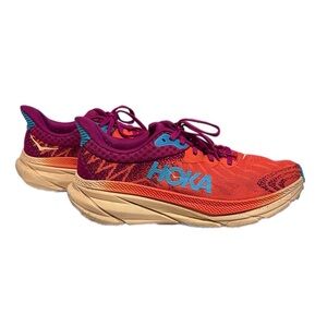 Hoka Challenger ATR 7 Shoes Women 9 Orange Trail Outdoor Running Sneaker